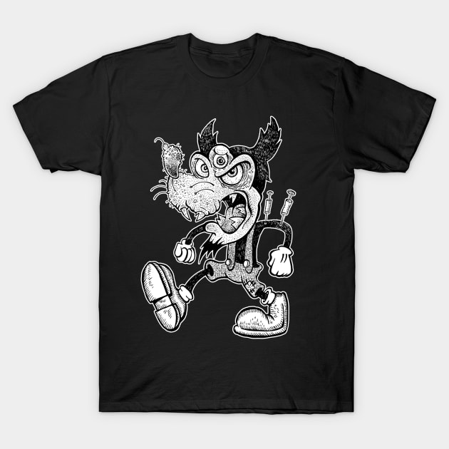 Devil Rat Mickey T-Shirt by rossradiation